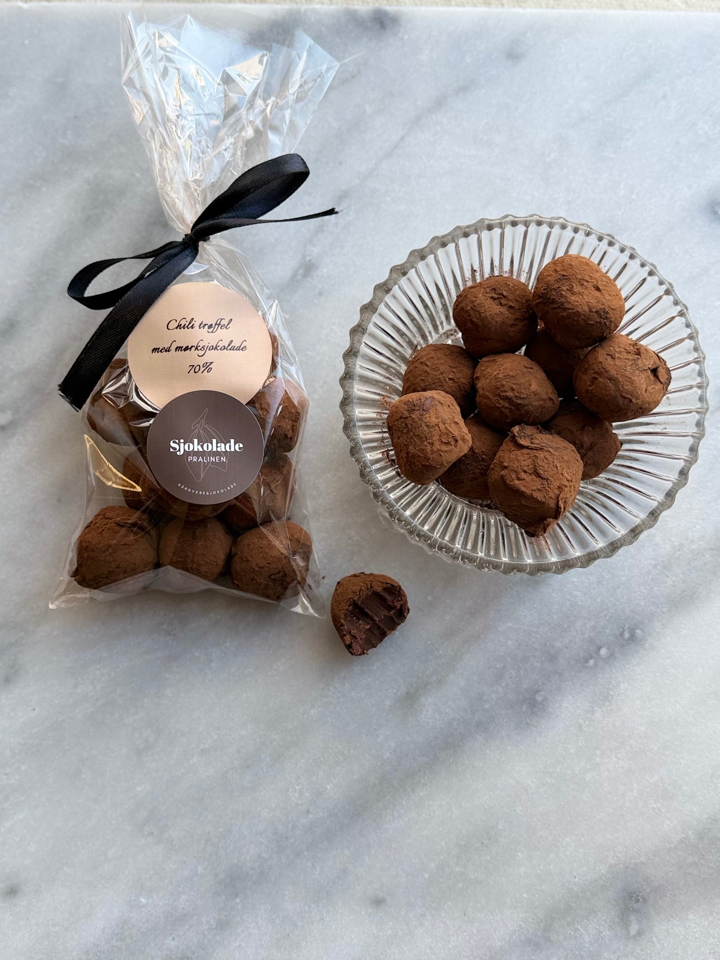 Trøffelkuler med chili