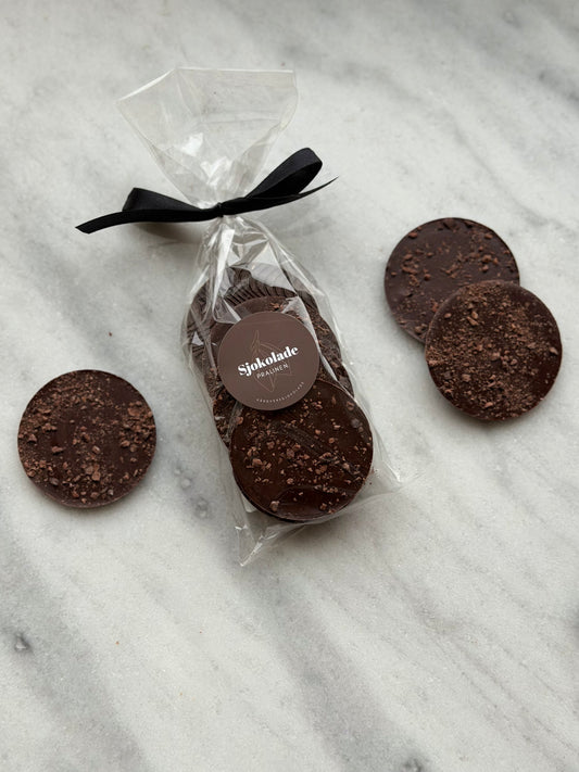 Mørksjokolade 65% med kakaonibs fra Venezuela