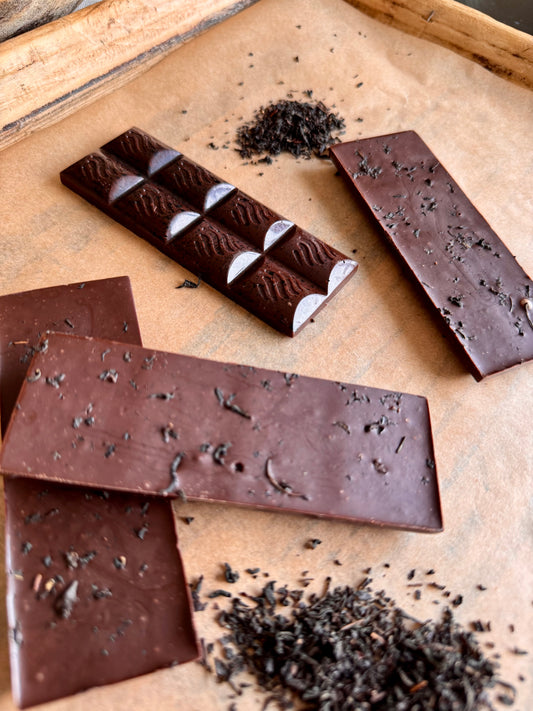 Mørksjokolade og Earl grey te