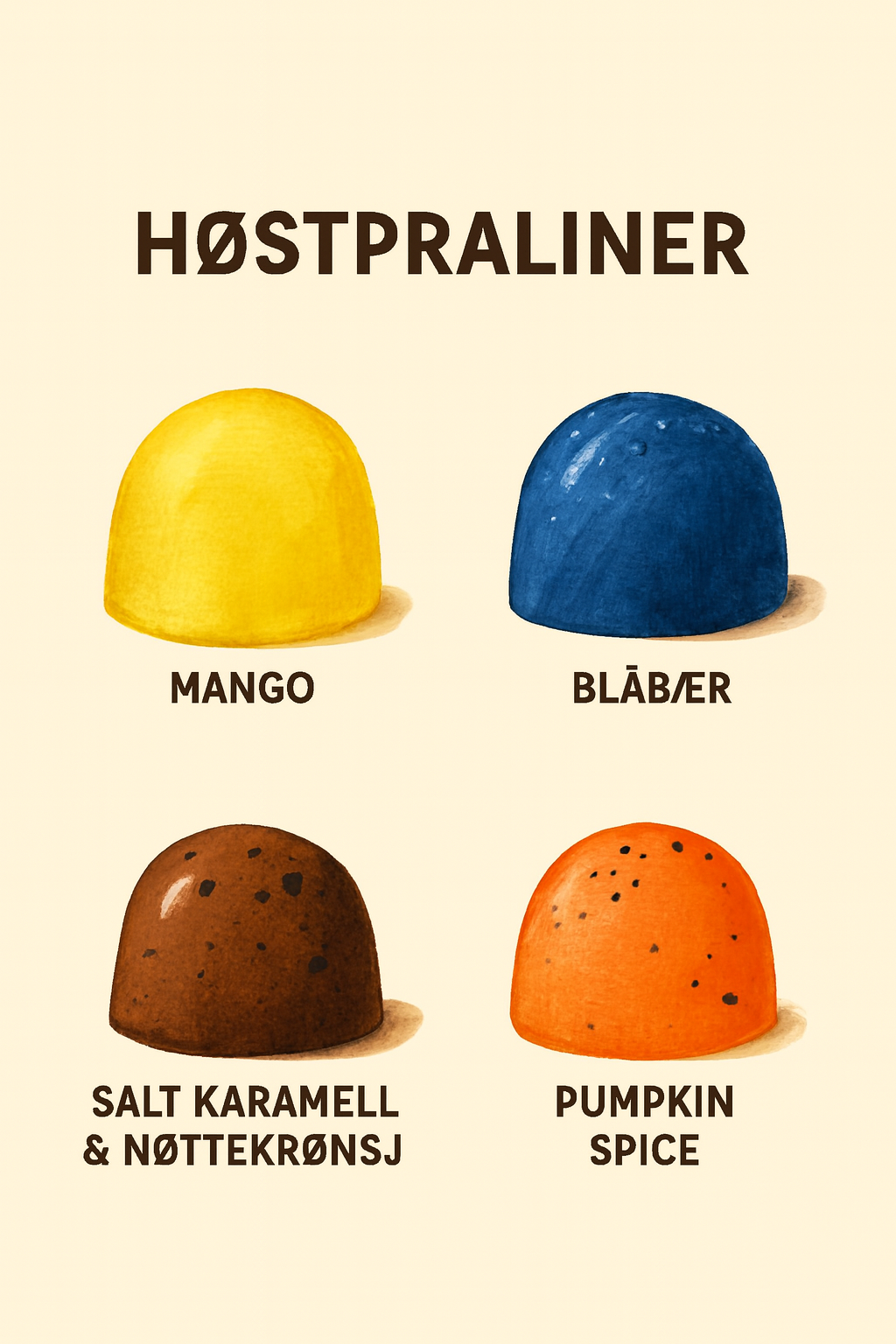 Høstpraliner 16 stk